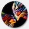Designart - Kissing Minds Graphic Art' Abstract Circle Metal Wall Decor